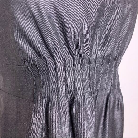 J Crew charcoal gray wool silk blend sleeveless sheath dress size 6 - Picture 4 of 13